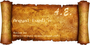 Angyal Eugén névjegykártya